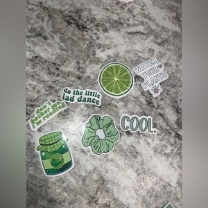 3 for $12 Green Themed Sticker Set